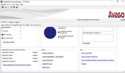 Firmware Update (MegaRAID Controller) via MegaRAID Storage Manager.